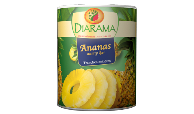 SOCOMAF | Ananas au sirop léger - Diarama